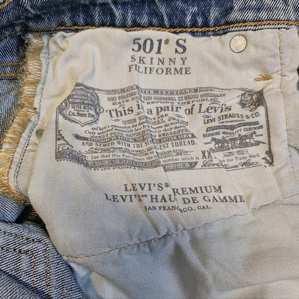 Levi's 501 Skinny Fit Jeans in Blue